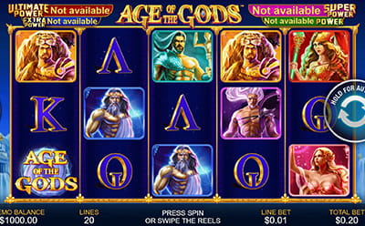 The Age of the Gods Slot Game at the 777 Casino Ghanian Online Casino