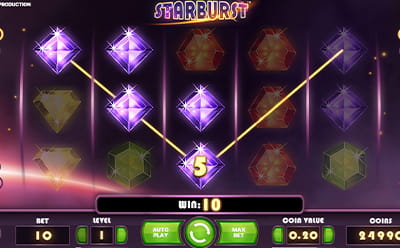 Starburst Slot Bonus game