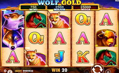 Wolf Gold Slot Bonus game